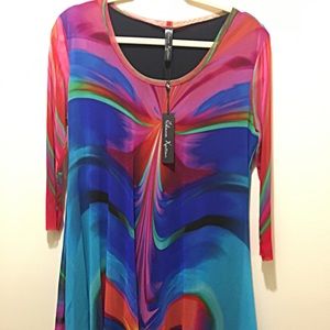 Gorgeous Colorful Tunic by Elana Kattan